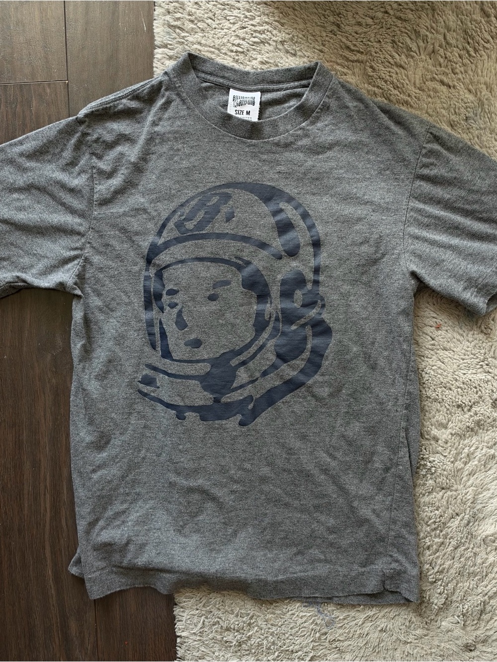 Billionaire Boys Club Gray Tee with Navy Astronaut Graphic